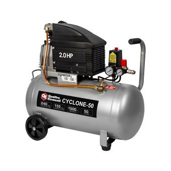 Компрессор масляный QUATTRO ELEMENTI CYCLONE-50 ( 240 л/мин, 50л, 1500 Вт, 8 бар, 32,5кг)