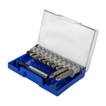 Набор бит ПРАКТИКА "Мастер" 11 шт 25 и 50 мм  PH, PZ, HEX SL, TORX держатель 60 (908-214)