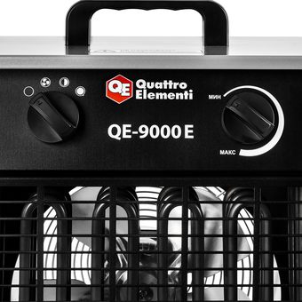 Нагреватель электрический с ТЭН QUATTRO ELEMENTI QЕ- 9000 E (6,0/9,0 кВт, 380В-3ф, 820 м3/час)