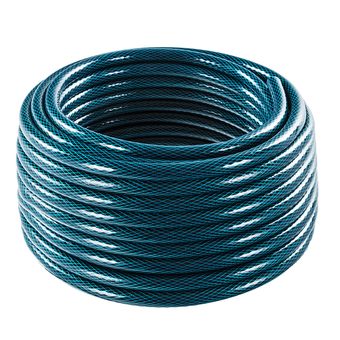 Шланг для воды садовый QUATTRO ELEMENTI Acquamarina 3/4" 25 метров, армированный, толщина стенки 2,4 мм, ПВХ (246-814)