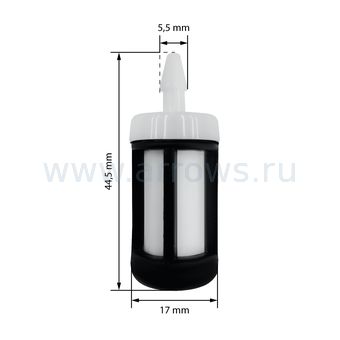Фильтр топливный UNITED PARTS для триммера, бензореза STIHL FS38/55/TS420 (аналог 00003503502/00003503506)