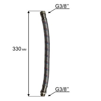Шланг QUATTRO ELEMENTI A1000Inox50L в металлической оплётке (771-732-001)