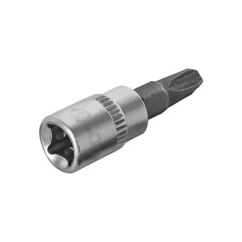 Головка торцевая со вставкой КОБАЛЬТ 1/4", PH3, CR-V, подвес (923-422)