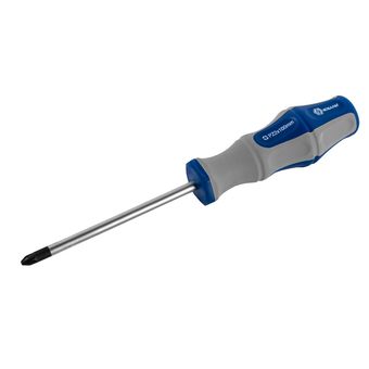 Отвертка Ultra Grip КОБАЛЬТ PZ-2 х 100 мм, CR-V, двухкомпонентная рукоятка, подвес (646-416)