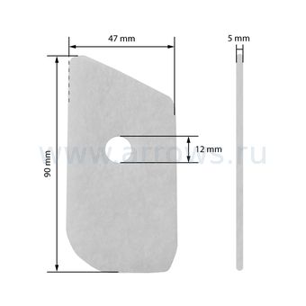 Фильтр воздушный UNITED PARTS для триммера HUSQVARNA 125/128C/L/R (аналог 5301502-53)