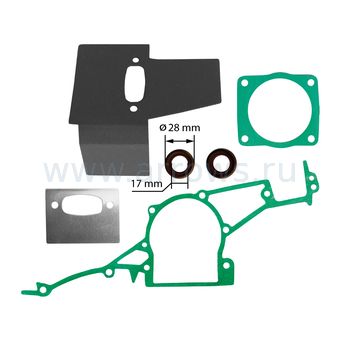 Набор прокладок UNITED PARTS для бензореза HUSQVARNA K950, DDE GS400-16, Champion CP400, Carver GCS94/400, Elitech GC400, Zimani K970, WorkM