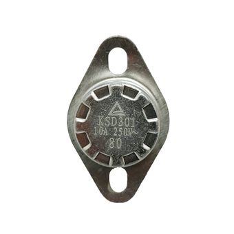 Термостат QUATTRO ELEMENTI KSD301 10А, 250В, 80*C   QE-15G (911-543-008)