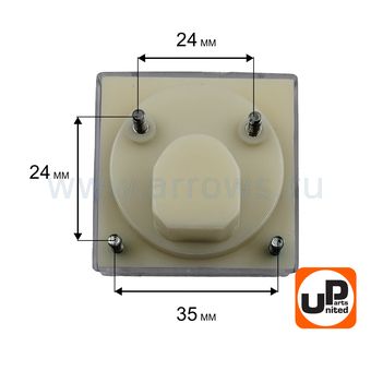 Вольтметр UNITED PARTS (45х45мм) для генератора (0-300В)
