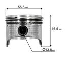 Поршень в сборе DDE G140G 156F