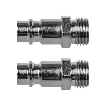 Фитинг-переходник QUATTRO ELEMENTI EQ-5, соединение папа EURO - папа резьба 1/4 " (2 шт) (771-084)