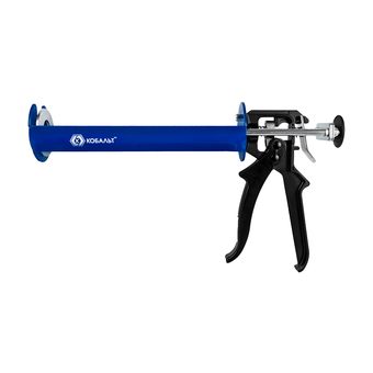 Пистолет для химических анкеров КОБАЛЬТ 380-410 мл. скелетный стальной корпус, 3-х штоковый поршень, усилие 16:1 (918-664)