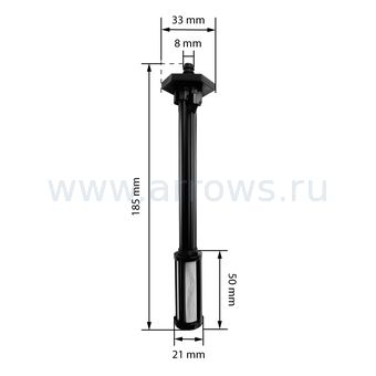 Фильтр топливный UNITED PARTS для дизельных пушек 30-70кВт, длина 180мм (Китай)
