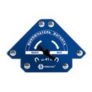 Угольник магнитный КОБАЛЬТ "Стрелка", ОТКЛЮЧАЕМЫЙ МАГНИТ, 160 мм, на 3 угла: 45,90,135 град., магнит до 41 кг, блистер (919-470)