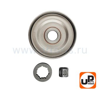 Чашка сцепления UNITED PARTS 0.325"-7 для HUSQVARNA 340/345/350/445/450 с подшипником (аналог 5038730-72, 5780979-01) --> 90-1010