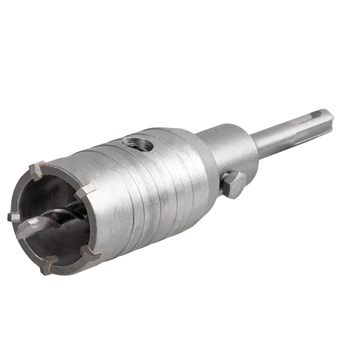 Коронка твердосплавная ПРАКТИКА SDS- Plus ударная 40 мм (1шт.) клипса (917-927)