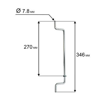 Ось DDE LME3614 задняя (J0090000294R)