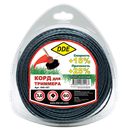 Корд триммерный DDE "Steel rod line" (крест витой армированный, диаметр 3,0 мм, длина  60 м)