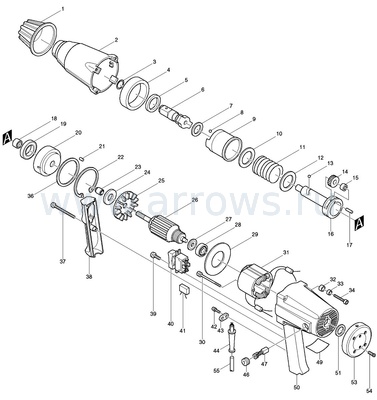 Деталировка Подшипник игольчатый  MAKITA 609 (212011-5)