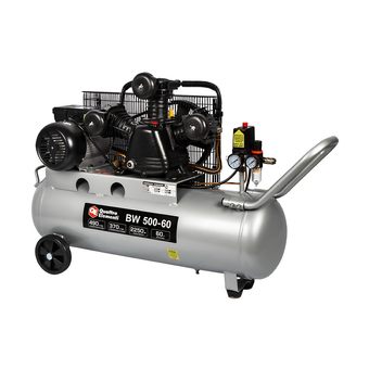 Компрессор масляный QUATTRO ELEMENTI BW 500-60 (490 л/мин, 60 литров, 2250 Вт, 8 бар, 65 кг, V-образн/ Ременной) (770-292)
