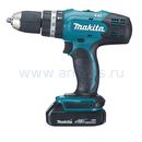 Дрель аккумуляторная ударная MAKITA DHP453SYE (18V, 42нм, 2акб 1,5Ач, кейс)