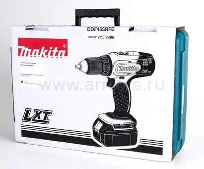 Дрель аккумуляторная безударная MAKITA DDF453RFE (18V, 42Нм, 2акб 3Ач, кейс)