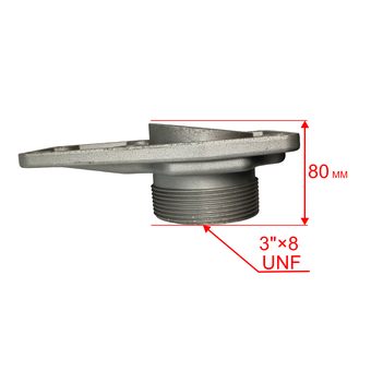 Фланец DDE PTR80H всасывающий аналог 011157302 KTH-80H (80SP-004)