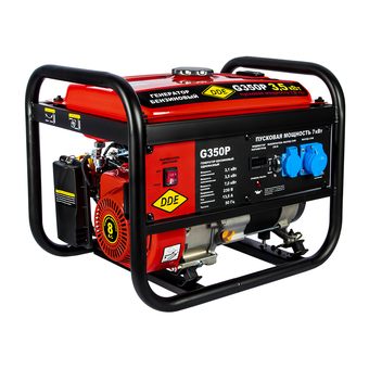 Генератор бензиновый DDE G350P (1ф, 3,1/3,5/7,0 кВт, 15 л, 8 л.с.)