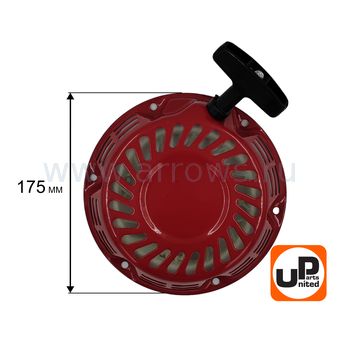 Стартер ручной UNITED PARTS для двигателя LONCIN 168/170F, HONDA GX160/GX200, плоские метал. собачки