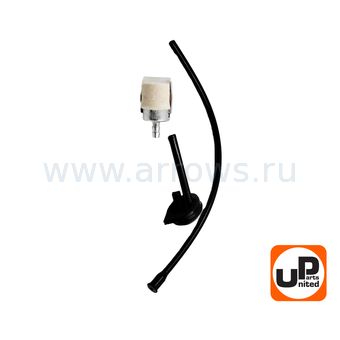 Шланг топливный UNITED PARTS для бензопил 25 куб.см. в сборе