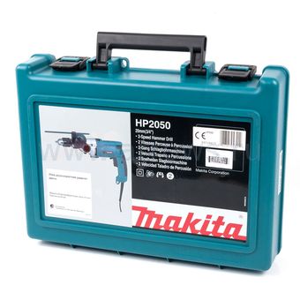 Дрель сетевая ударная MAKITA HP2050 (720Вт, 0-1200/0-2900 об.мин, ключевой патрон, кейс)