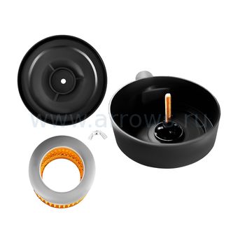 Фильтр воздушный UNITED PARTS для компрессора , резьба 1/2", диаметр 100мм