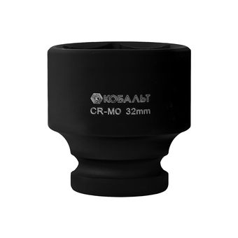 Головка торцевая ударная КОБАЛЬТ 1/2", 32 мм, CR-MO, подвес (918-399)