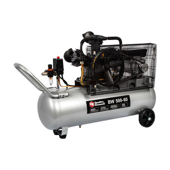Компрессор масляный QUATTRO ELEMENTI BW 500-60 (490 л/мин, 60 литров, 2250 Вт, 8 бар, 65 кг, V-образн/ Ременной) (770-292)