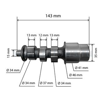 Распредвал UNITED PARTS UD186