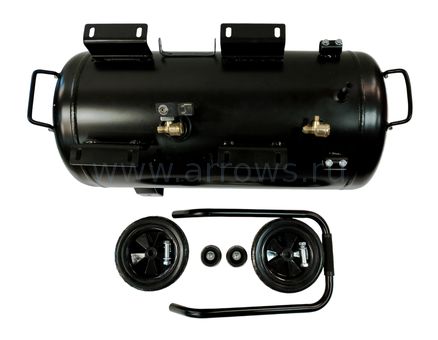 Ресивер UNITED PARTS для компрессора 50л. (8 Бар.) (в сборе с ручкой, колесами, виброгасителями)