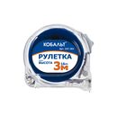Рулетка КОБАЛЬТ Высота 3м x 16мм прозрачный корп., мех.стопор, 2-стор. шкала, белое мат. покрытие ленты, толщина ленты 0.11 мм (247-262)