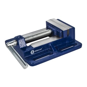 Тиски станочные КОБАЛЬТ чугунные, ширина губок 75 мм, захват 78 мм, 2 кг, коробка (246-036)