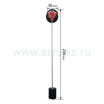 Датчик уровня топлива круглый UNITED PARTS для дизельных нагревателей 75-110 кВт (для отверстия Ø30мм, длина 230мм)