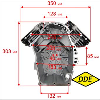Цилиндр блок двигателя DDE LC2P77F для райдера ZTR 132 (909-143-446)