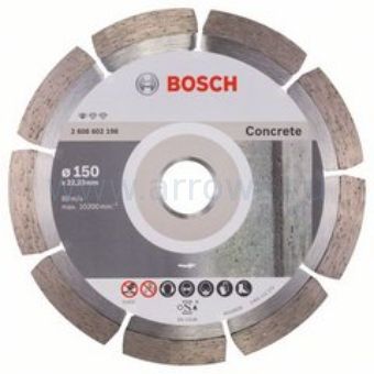 Диск алмазный сегментный BOSCH Pf Concrete 150 х 22 мм (1 шт.) по бетону (2608602198)