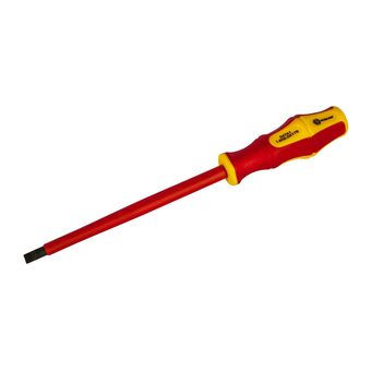 Отвертка диэлектрическая КОБАЛЬТ Ultra Grip SL 8,0 х 175 мм, CR-V, двухкомпонентная рукоятка, подвес (646-478)