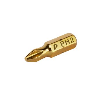 Бита отверточная ПРАКТИКА "Эксперт" PH-2 х  25мм Tin (1шт), блистер