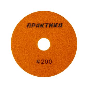 Круг алмазный гибкий шлифовальный ПРАКТИКА 100 мм для сухого шлифования, P 200