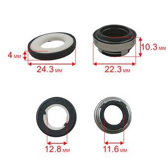 Сальник механический QUATTRO ELEMENTI Sewage 300F Ci (мех: Ø22.5мм, Ø12.5мм, высота 32мм) (кер: Ø24,5мм, Ø13мм, высота 4мм)