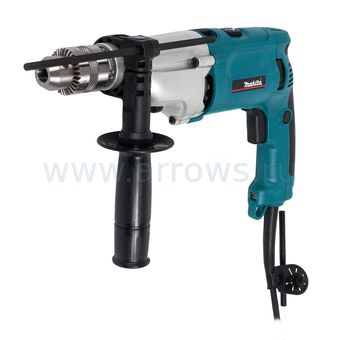 Дрель сетевая ударная MAKITA HP2070F (1010 Вт, патрон 13мм, 2скор, 2,4кг,подсветка, кейс)