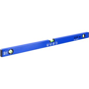 Уровень строительный КОБАЛЬТ Комфорт, 800 мм, профиль 20 x 49 мм, 3 глазка, точность 1 мм/м (242-991)