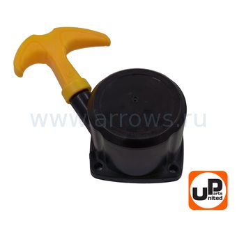 Стартер ручной UNITED PARTS для триммера 26 куб.см Super E-start (с трещеткой) квадратный