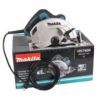 Пила дисковая MAKITA HS7600 (1200 Вт, 185х30мм, 64мм, 3,9кг, коробка) (HS7600)