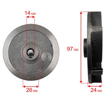 Крыльчатка QUATTRO ELEMENTI Sewage 1100F Ci-Cut (с 2020г.)