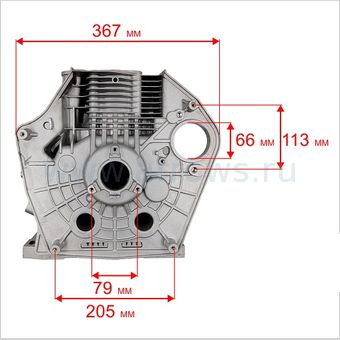 Цилиндр блок двигателя UNITED PARTS UD186 Ø86мм (эл. стартер) дизельный двигатель
